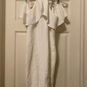 Do+be white open shoulders dress